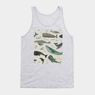 Whale (gray) Tank Top